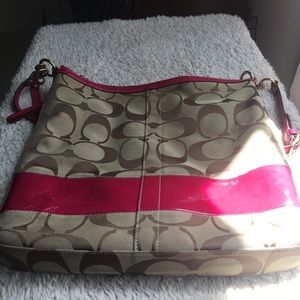 Signature coach crossbody handbag